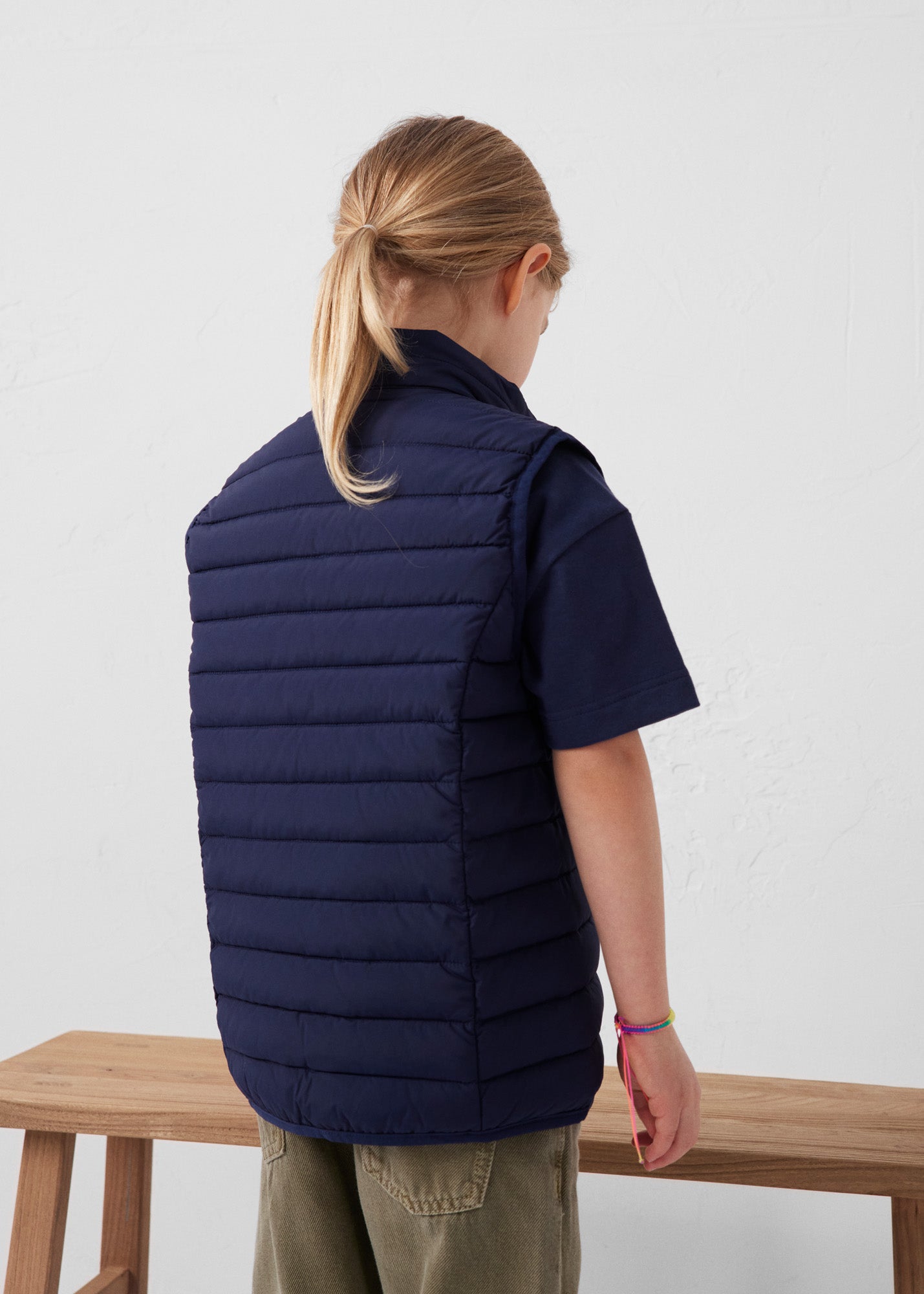 Doudoune enfant sans manches stretch Marine Soan