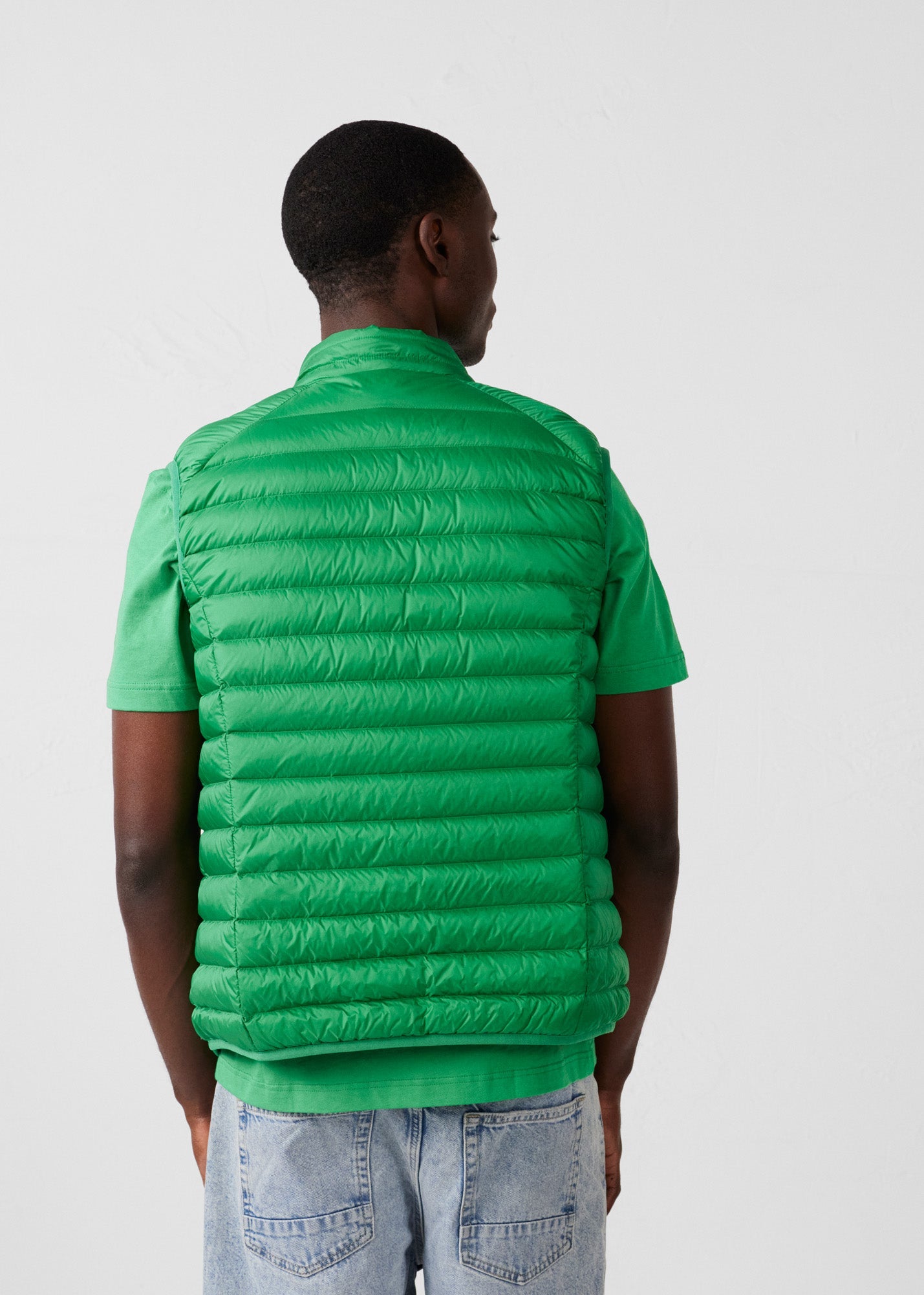 Doudoune sans manches Vert tropical Tom