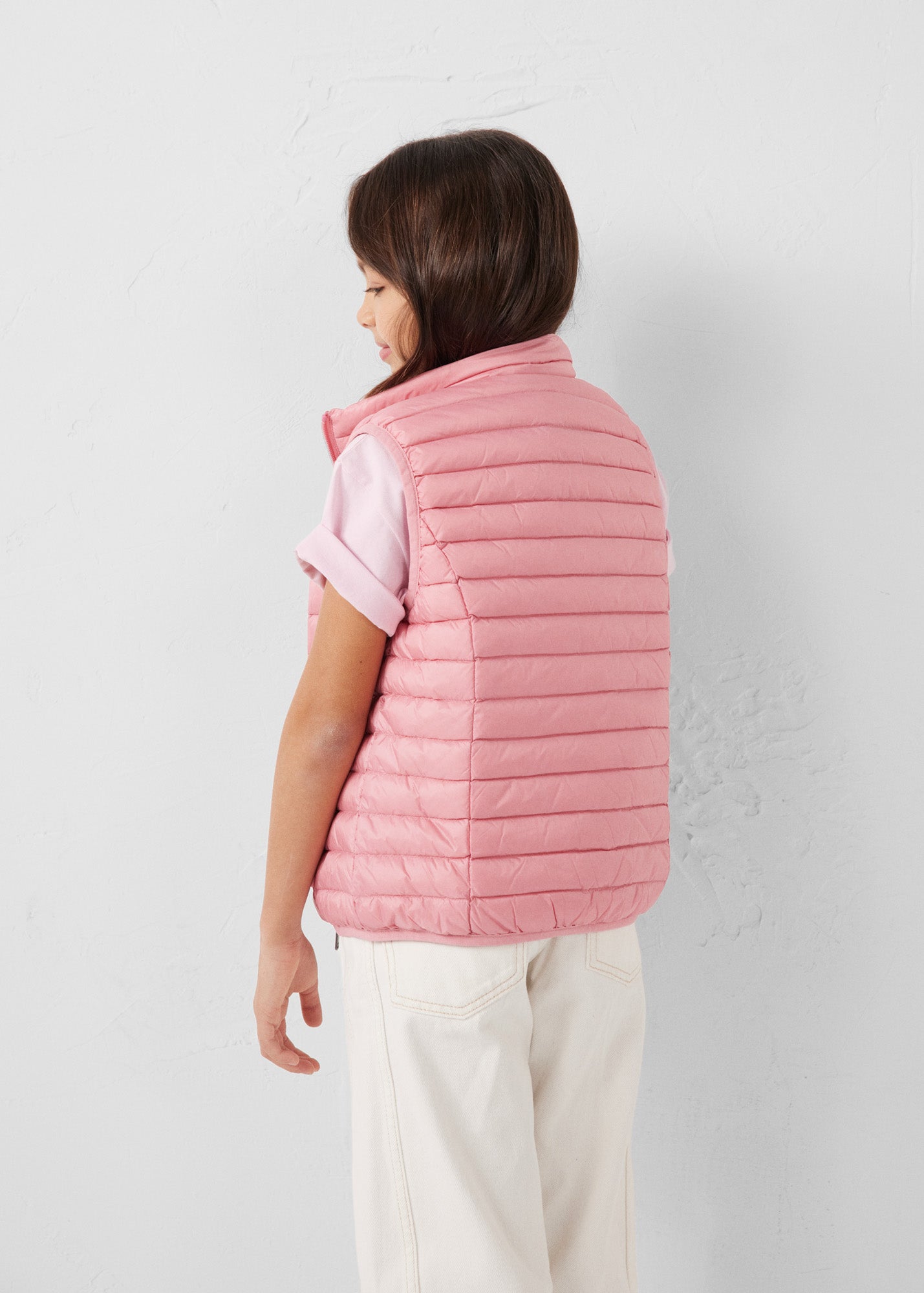 Doudoune sans manches enfant Pink antique Zoe