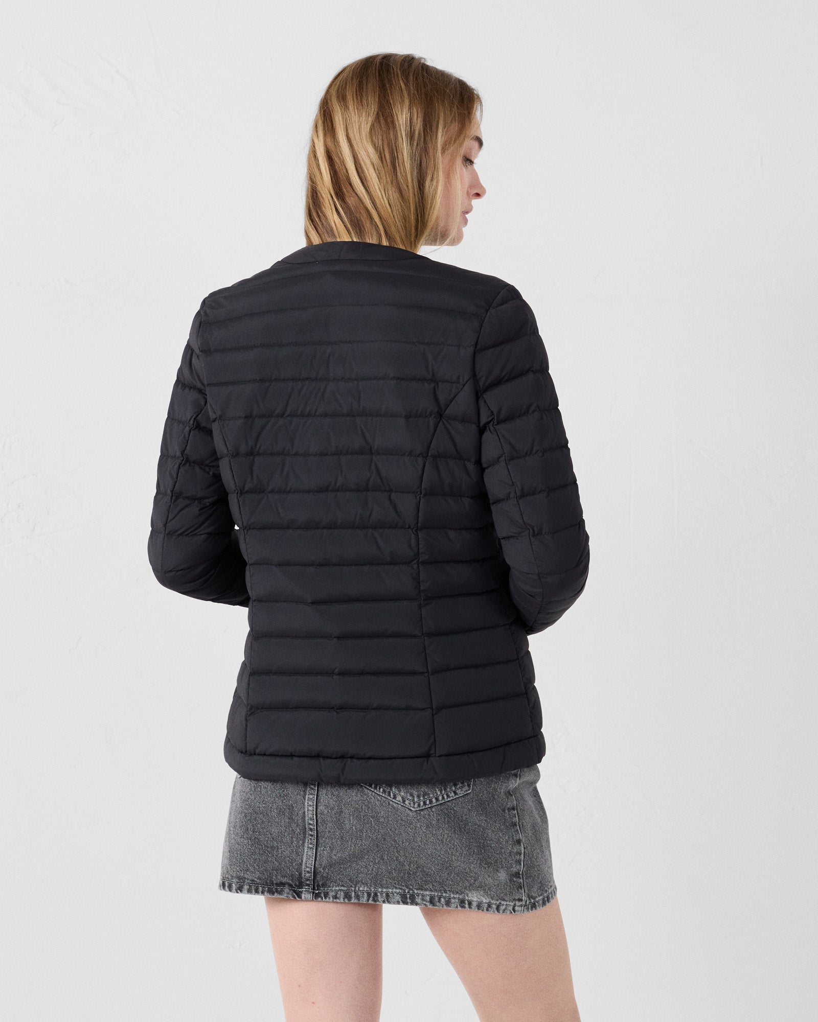 Doudoune de tailleur Noir Ingrid