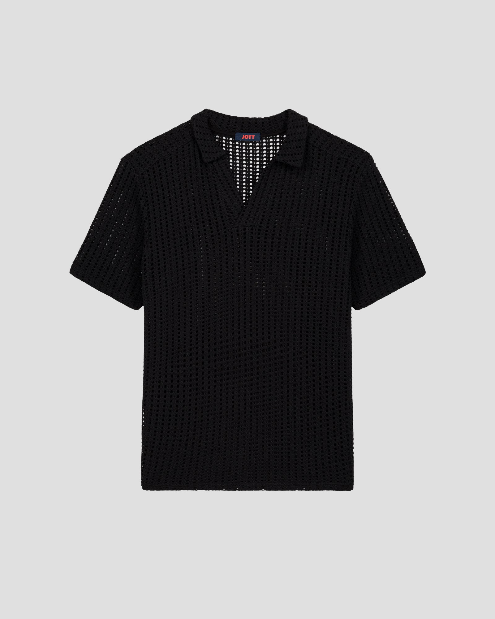 Polo en maille de coton Noir Bruno