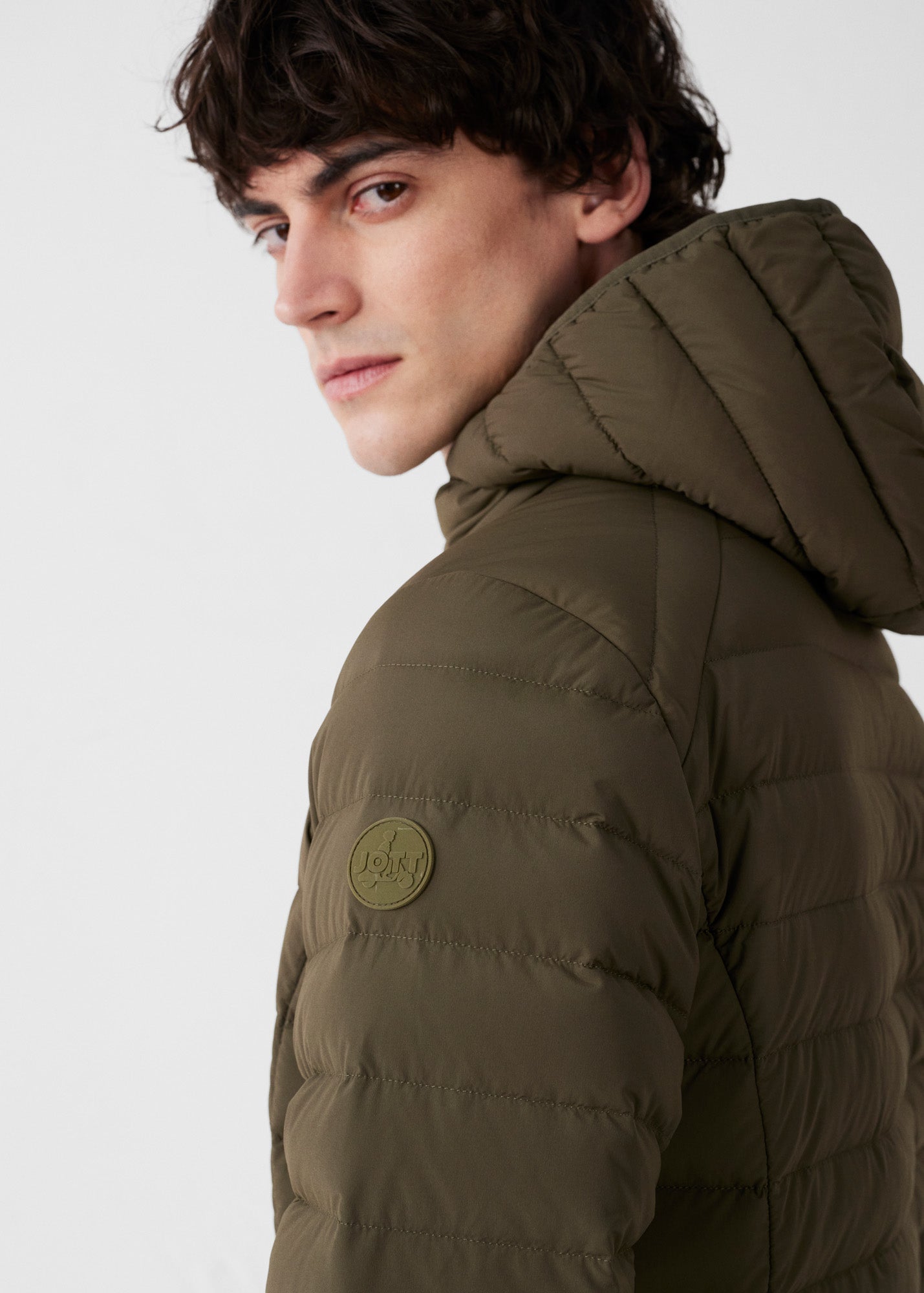 Doudoune légère stretch à capuche Army Frantz