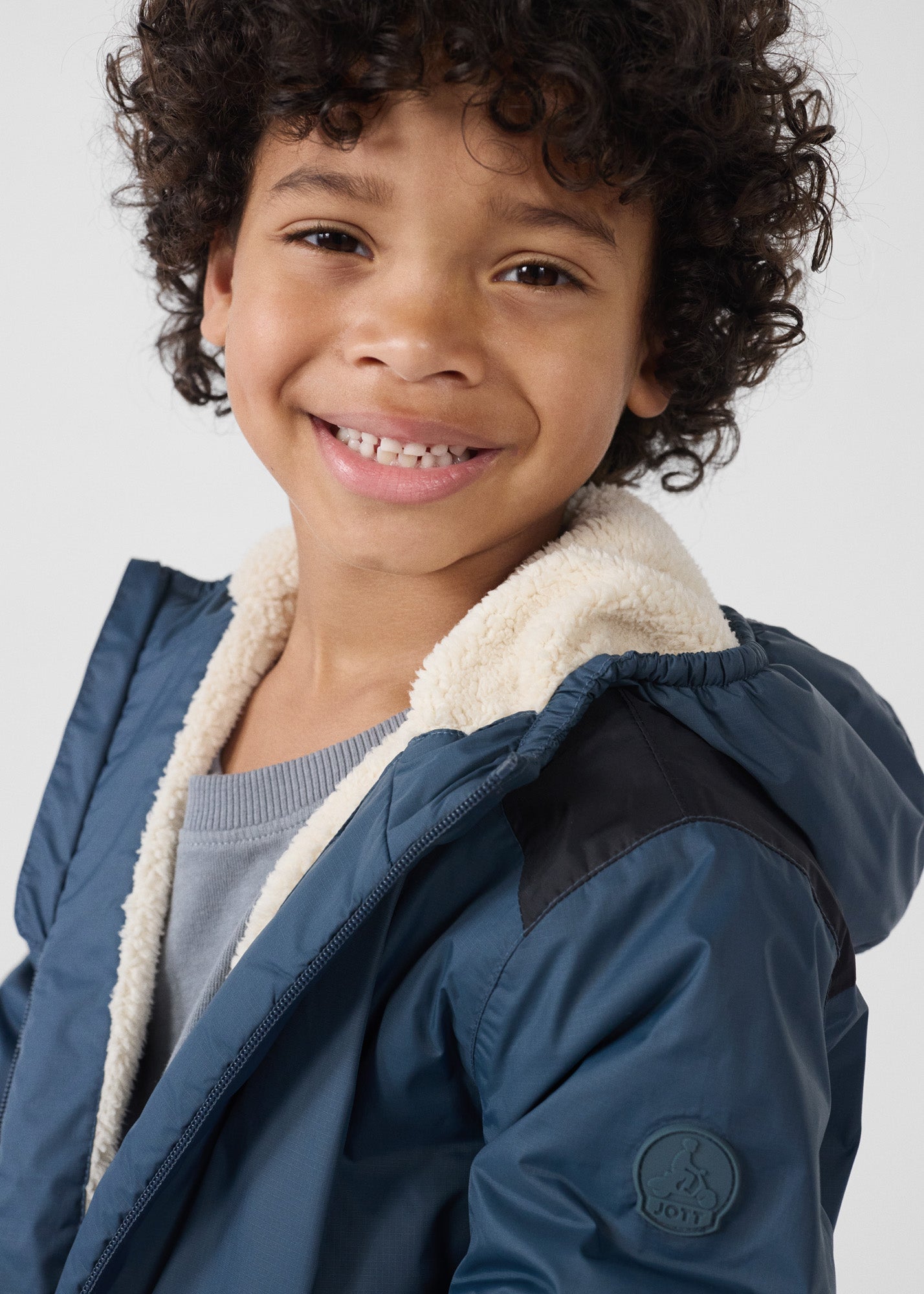 Imperméable enfant à capuche sherpa Bluestone Lag sherpa