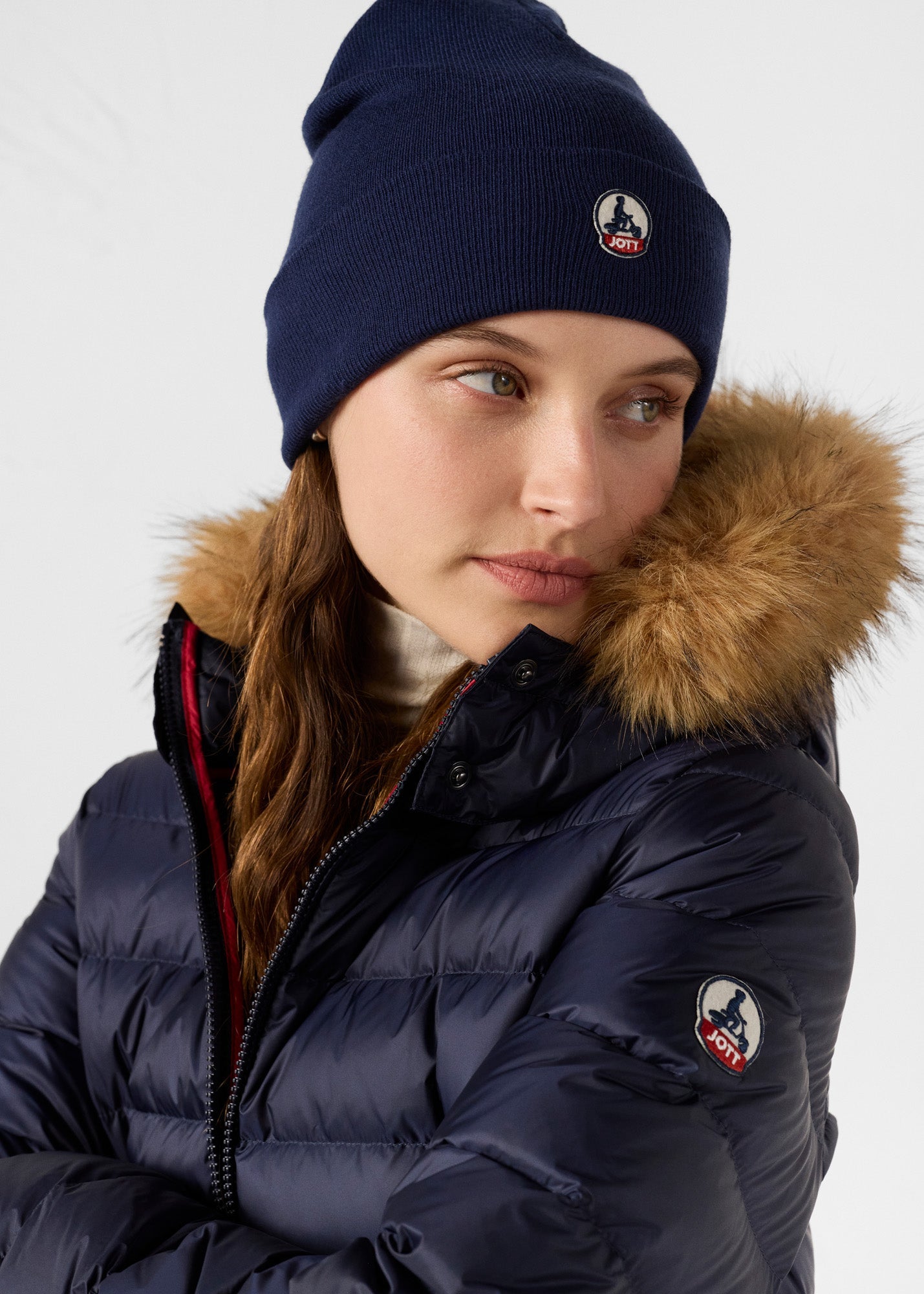 Doudoune à capuche Grand Froid Marine Luxe