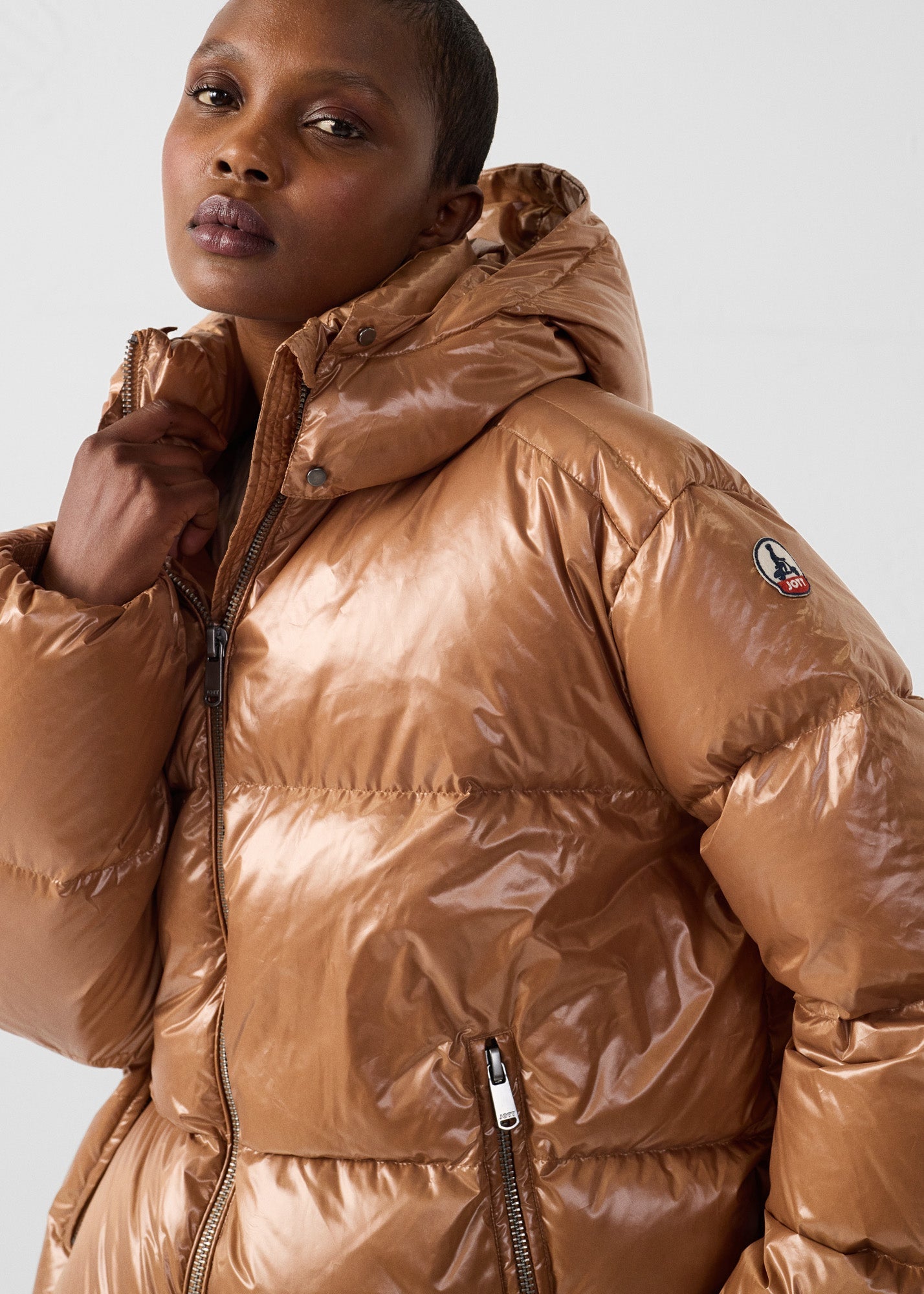 Doudoune Grand Froid puffer Sucre roux Quinn shiny