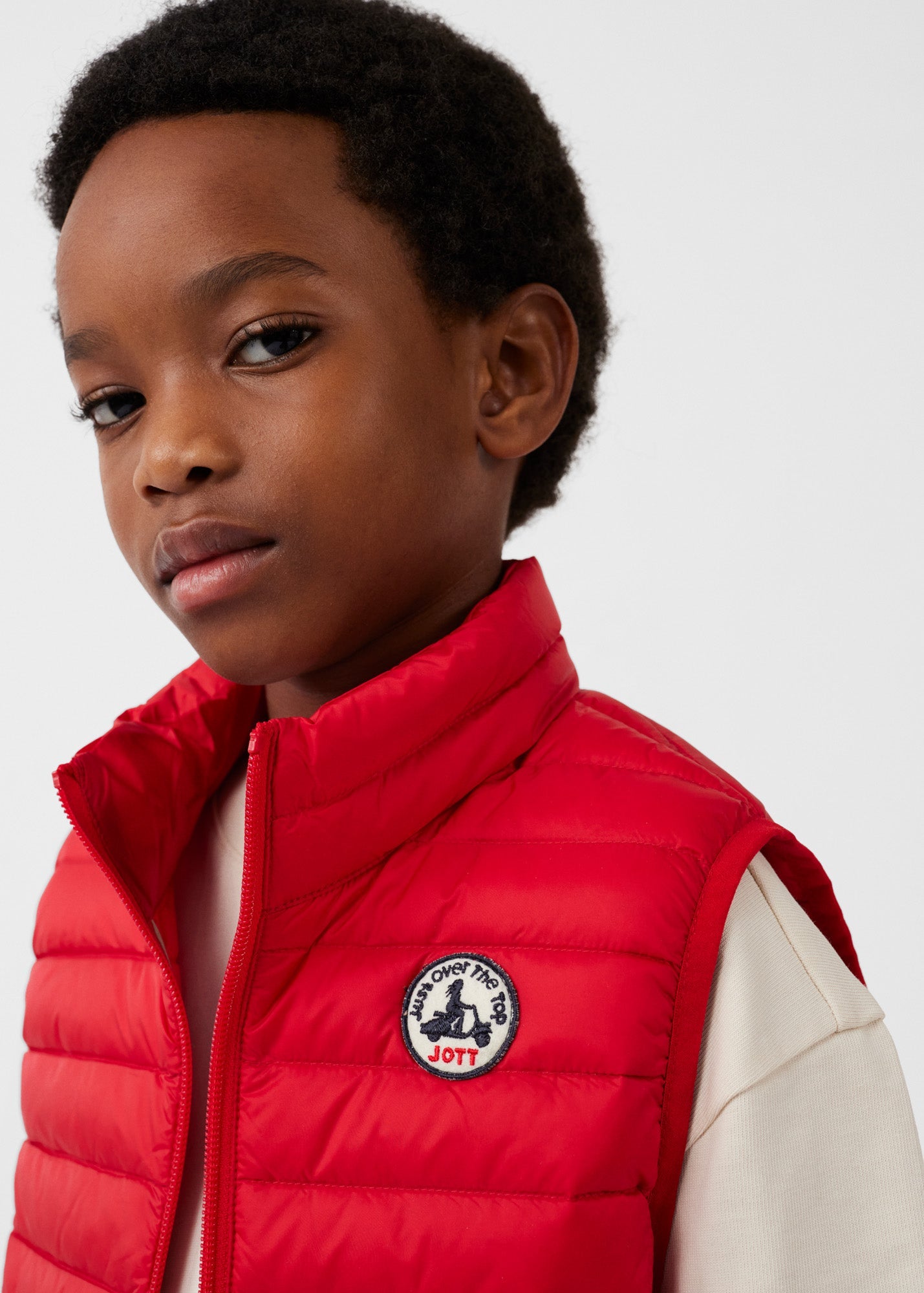 Doudoune sans manches enfant Rouge carmin Zoe