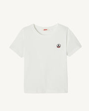 T-shirt enfant en coton biologique col rond Blanc Rio