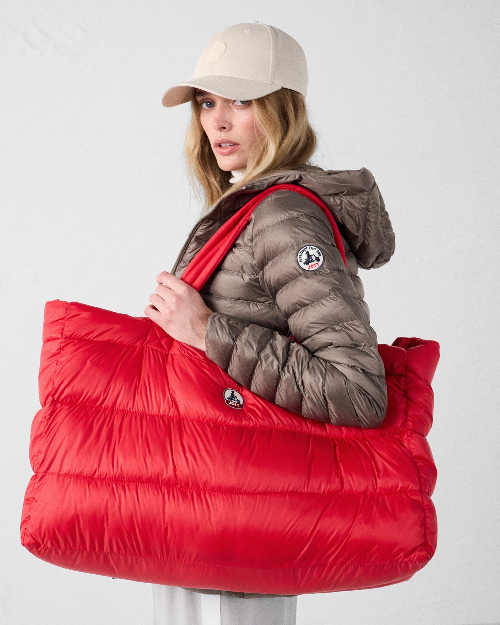 Maxi totebag Rouge carmin Leina