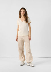 T-Shirt col V Naturel Sofy