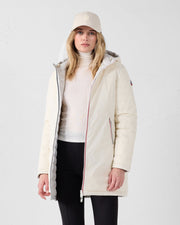 Doudoune longue réversible Naturel/gris glace Verone