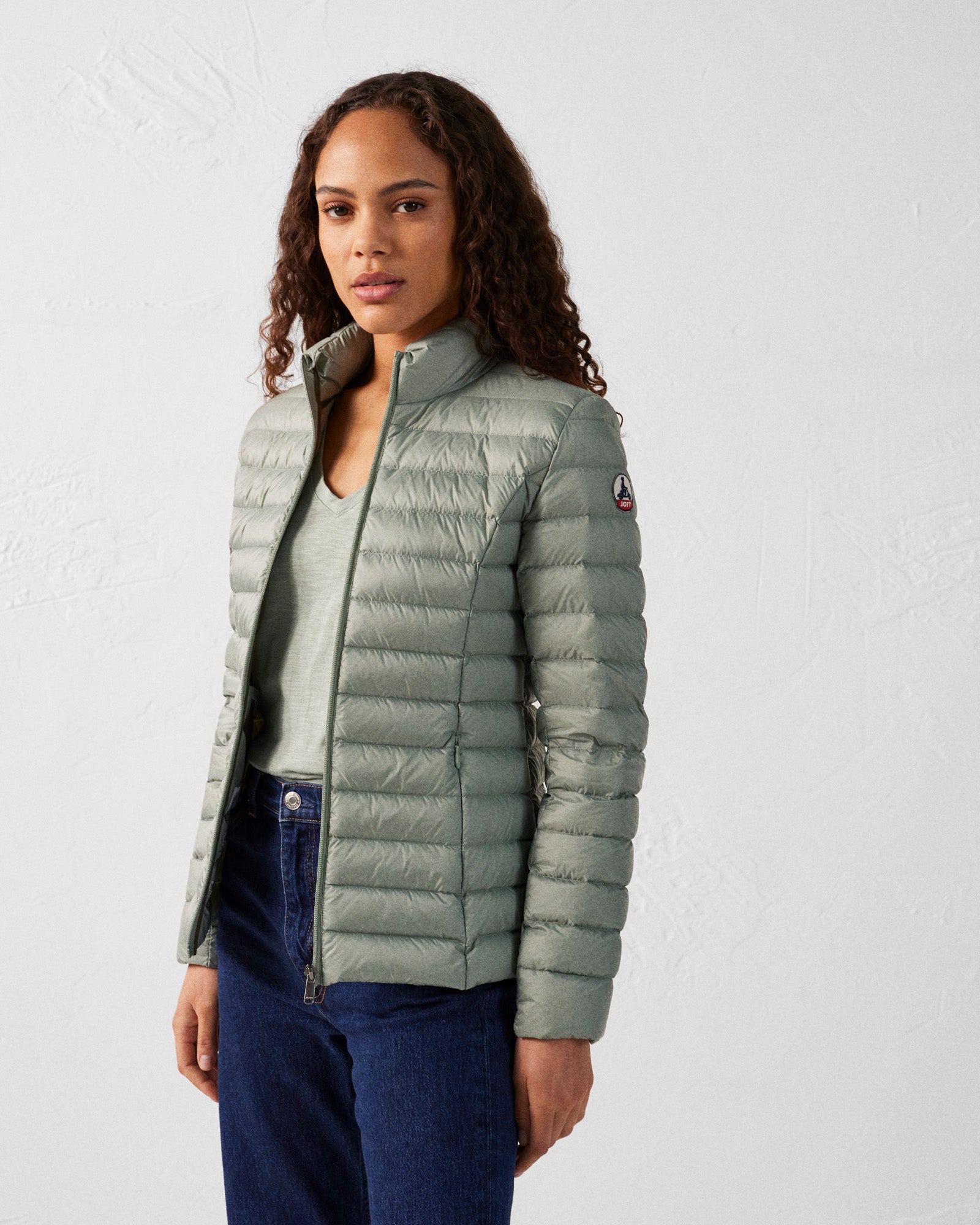 Doudoune légère Vert minéral Cha