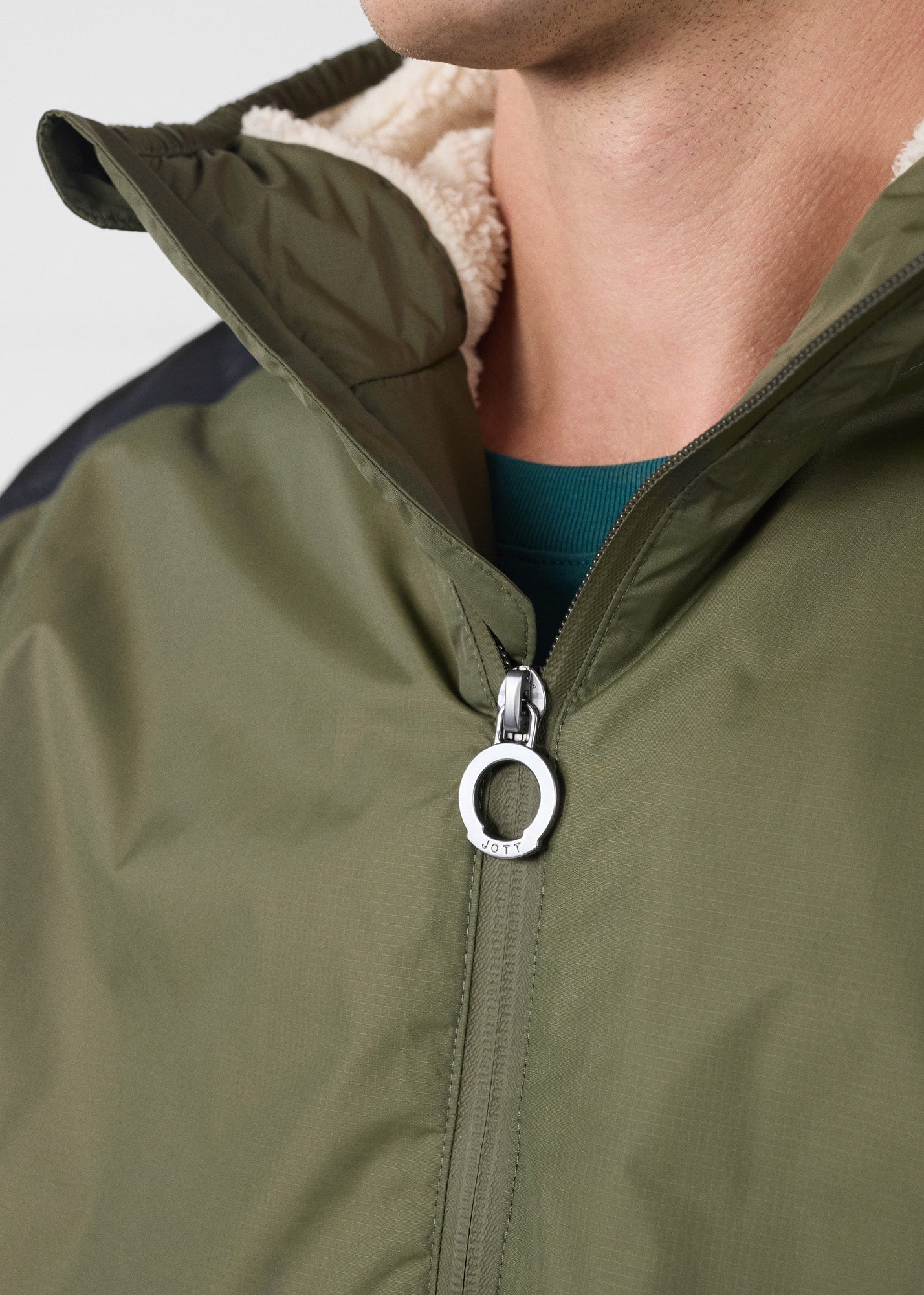 Imperméable sherpa long Army Hallin sherpa