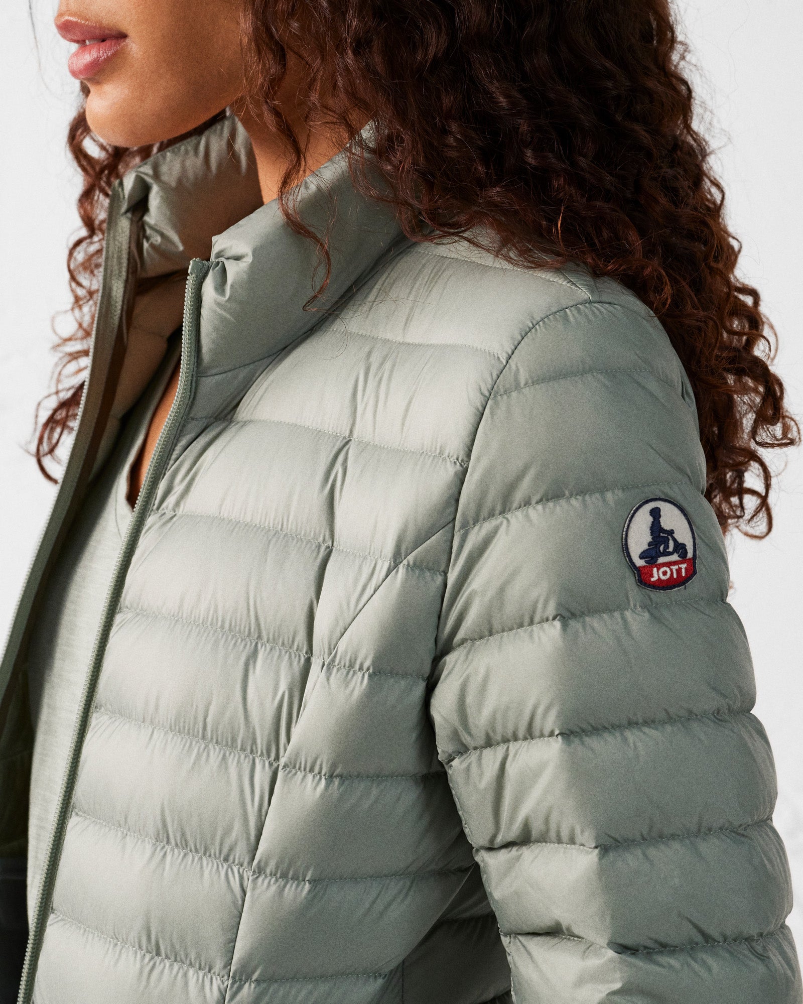 Doudoune légère Vert minéral Cha