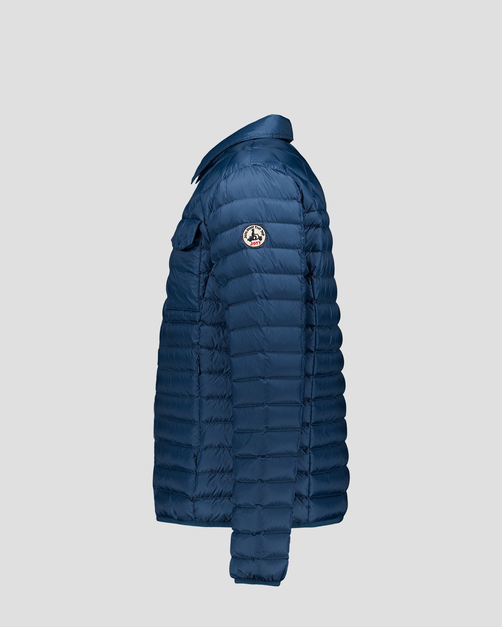 Doudoune col chemise Bleu jeans Ethan