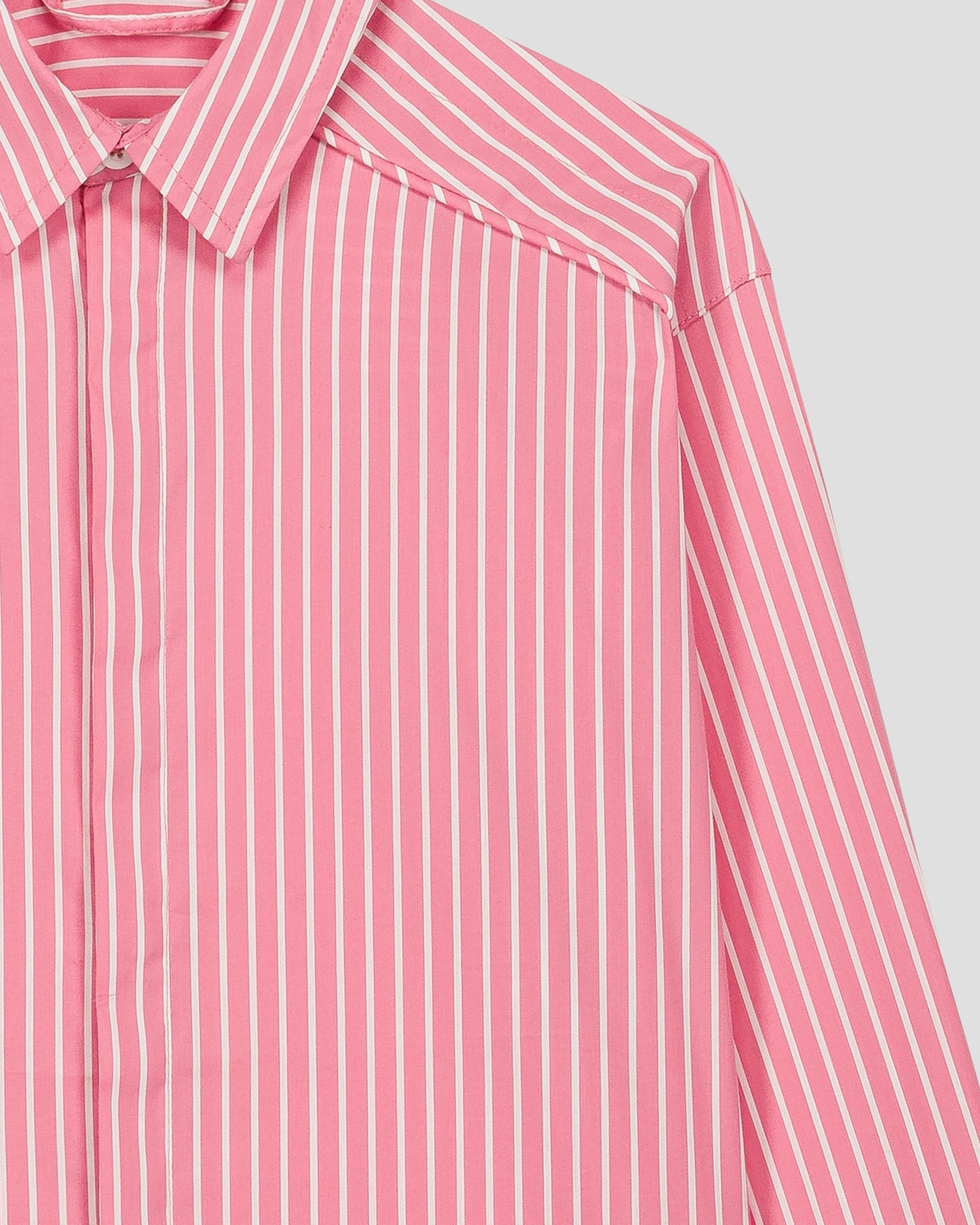 Chemise enfant en popeline Pink antique rayé Harold stripe