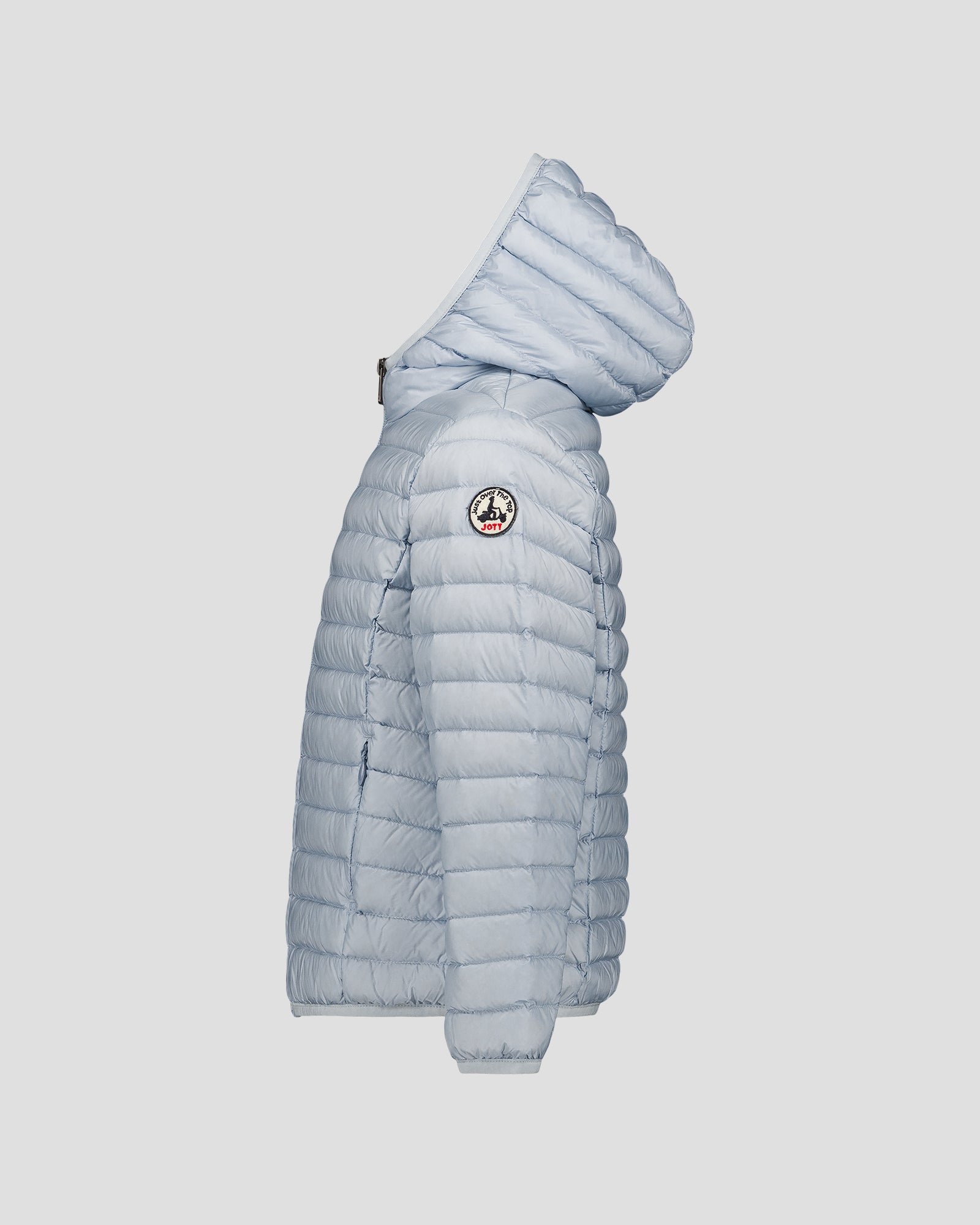 Doudoune légère à capuche enfant Cendre marine Hugo