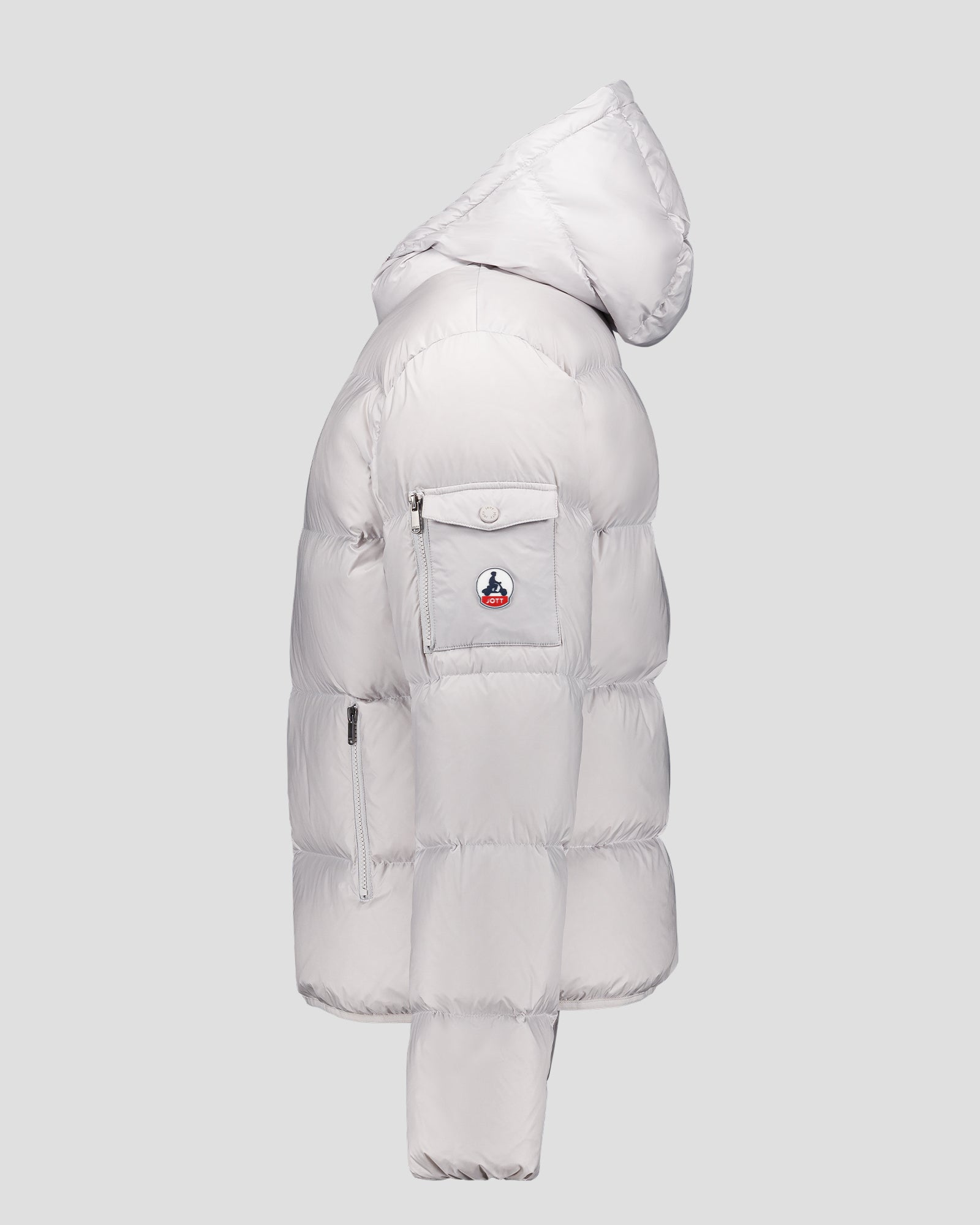 Doudoune à capuche Grand Froid Gris glace Java