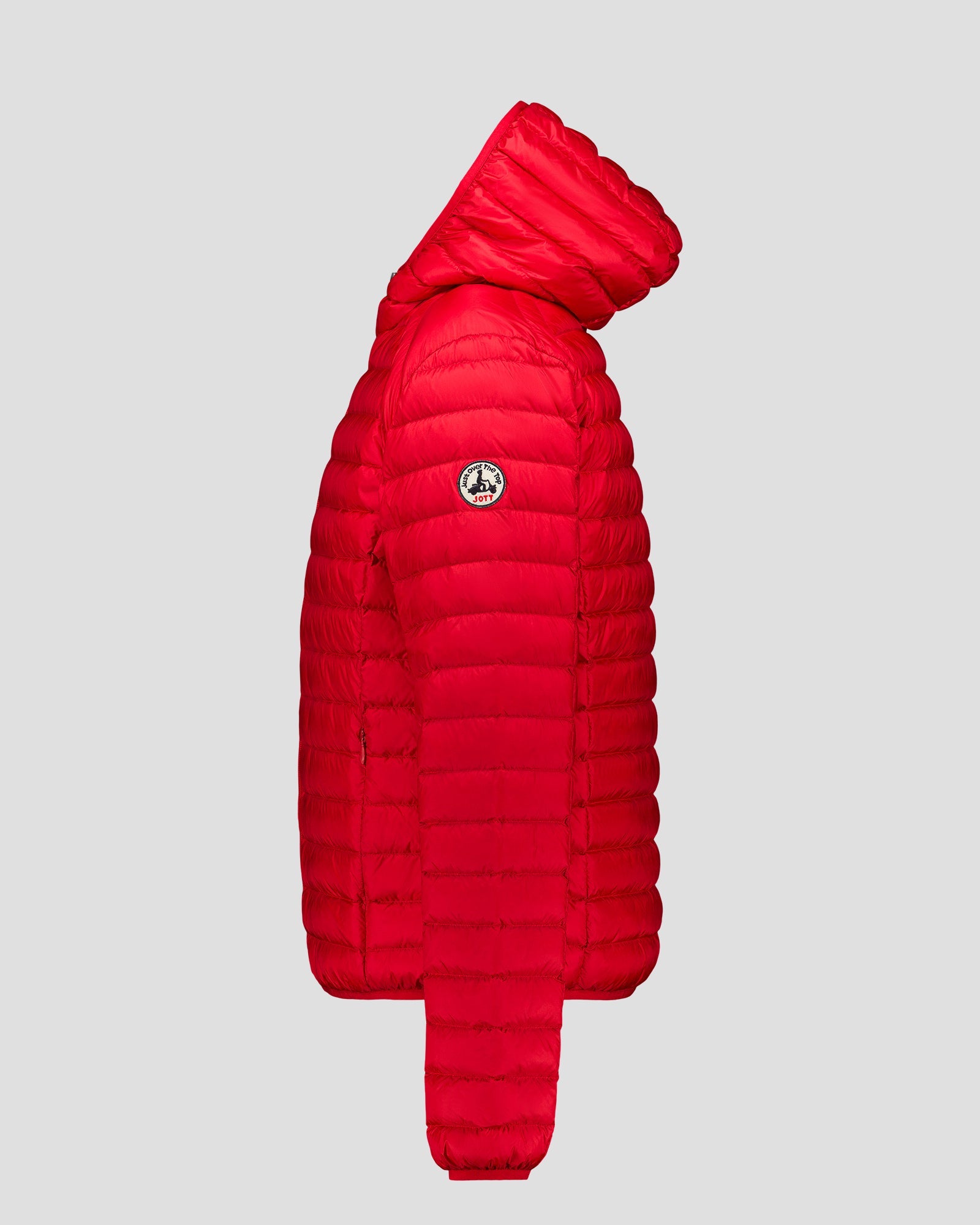 Doudoune légère à capuche Rouge carmin Nico