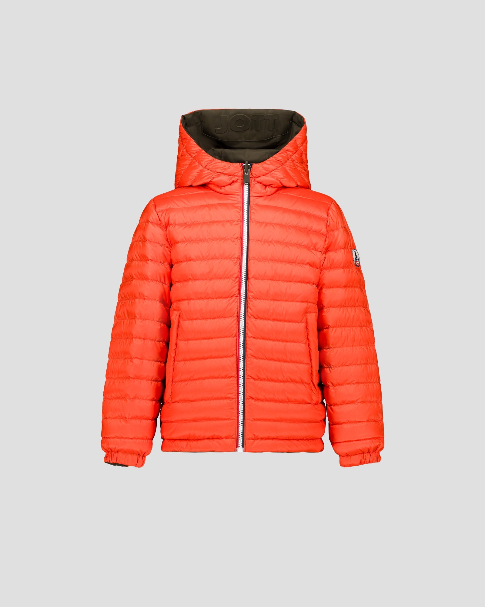 Doudoune enfant réversible Army/rouge feu Sauda