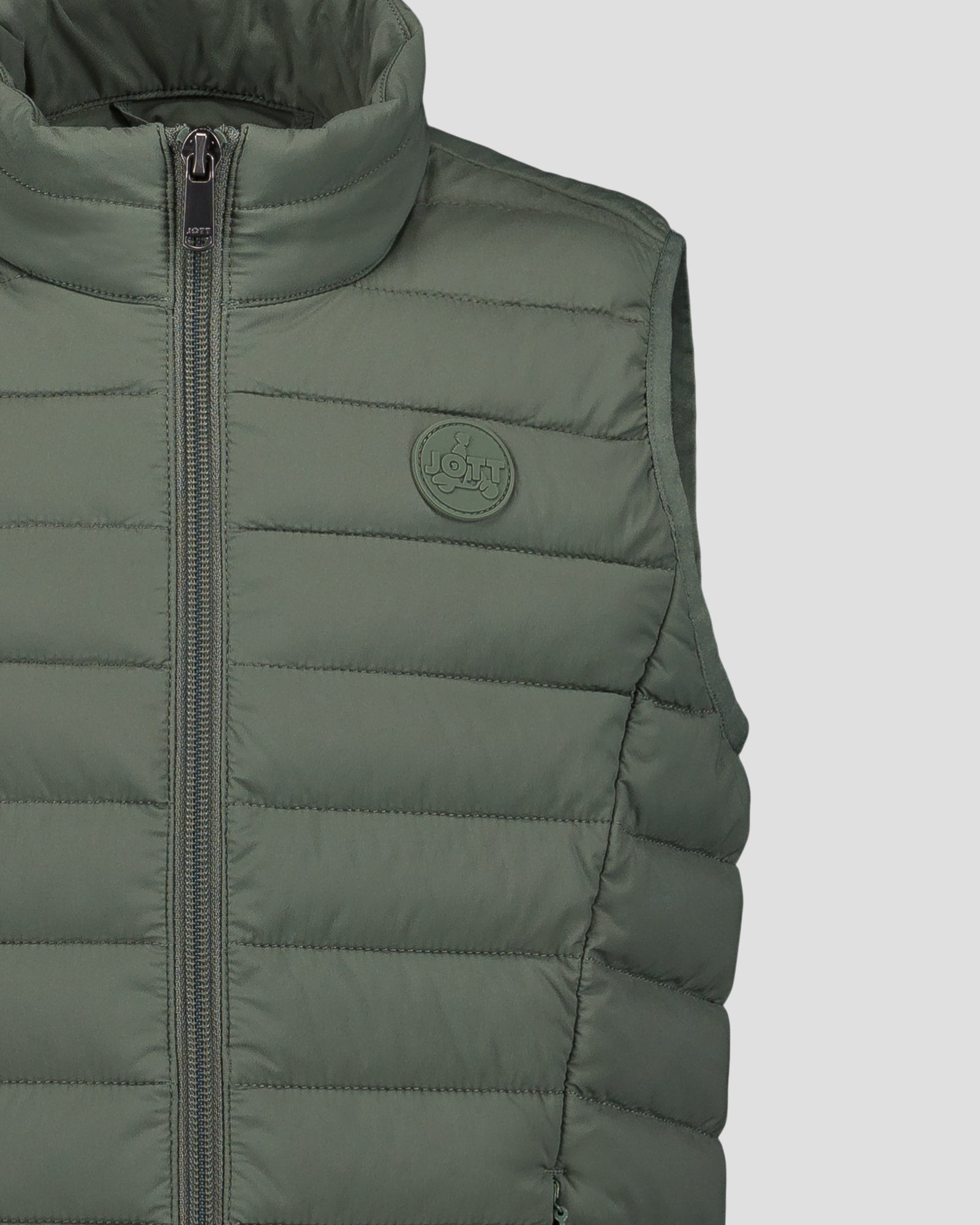 Doudoune enfant sans manches stretch Vert sauge Soan