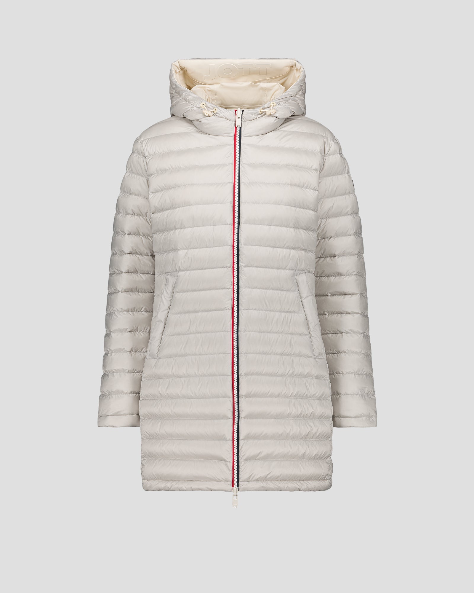 Doudoune longue réversible Naturel/gris glace Verone