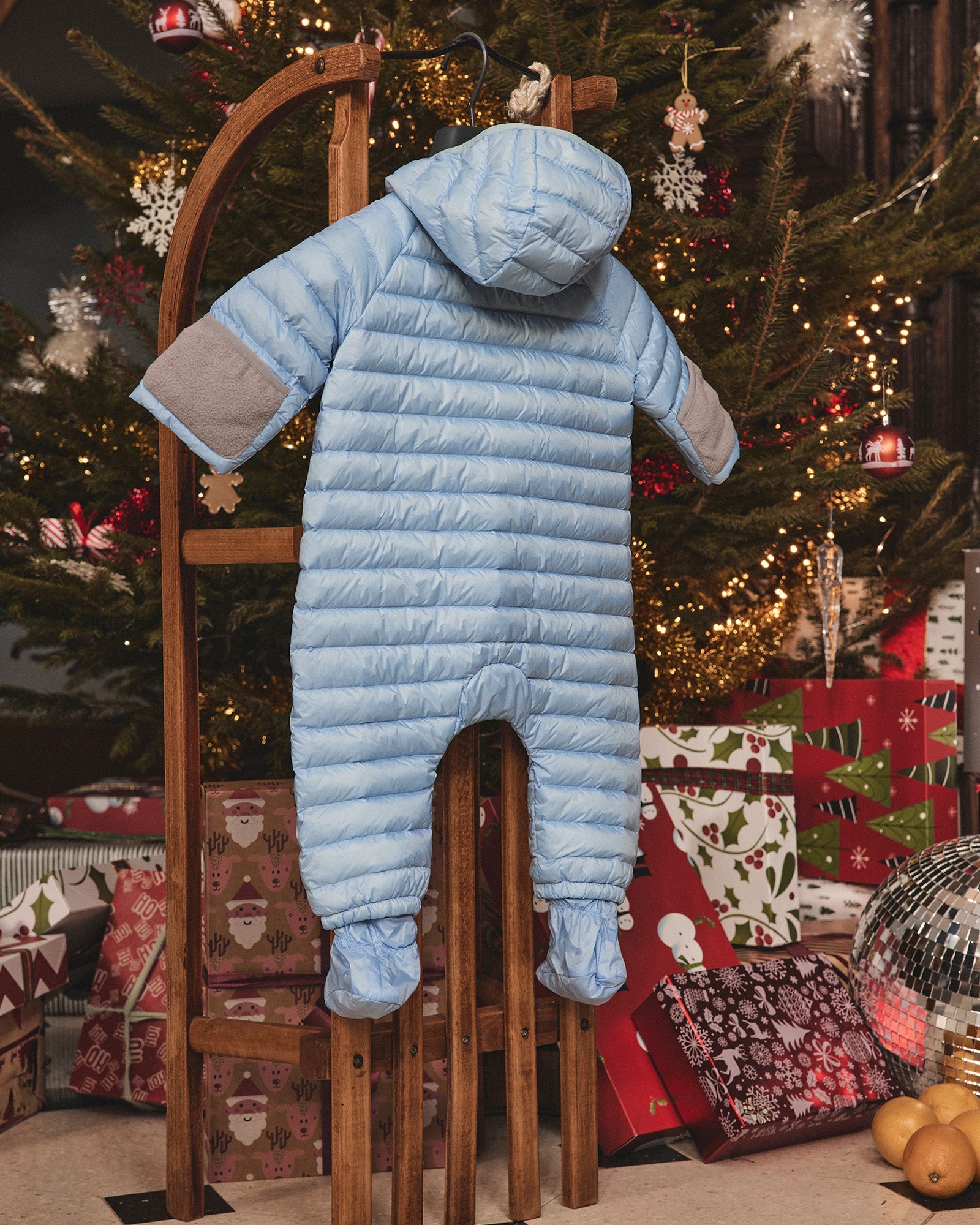 Grenouillère bébé Bleu glacier Grenouille