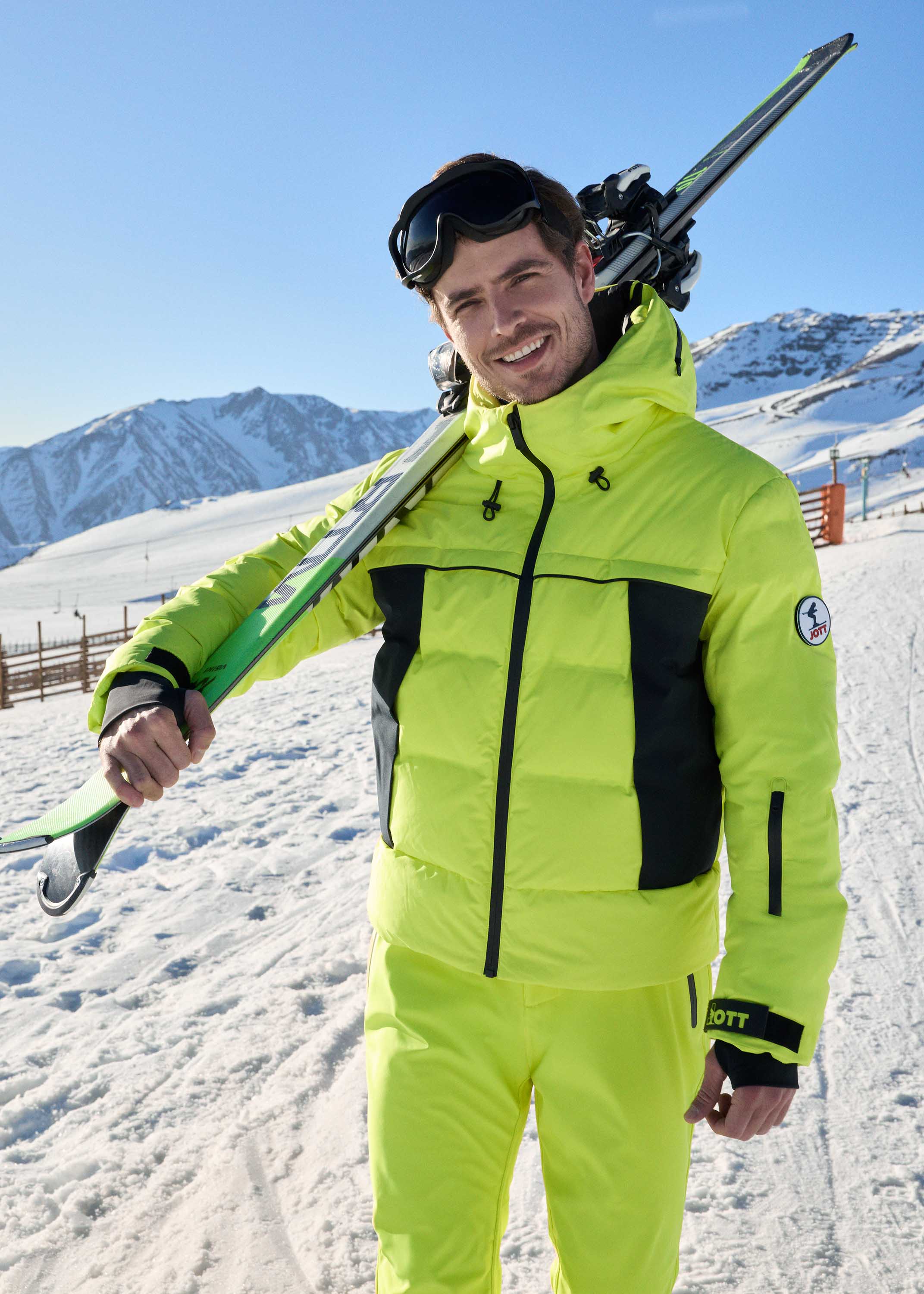 Doudoune ski Grand froid Jaune elexir Sereis