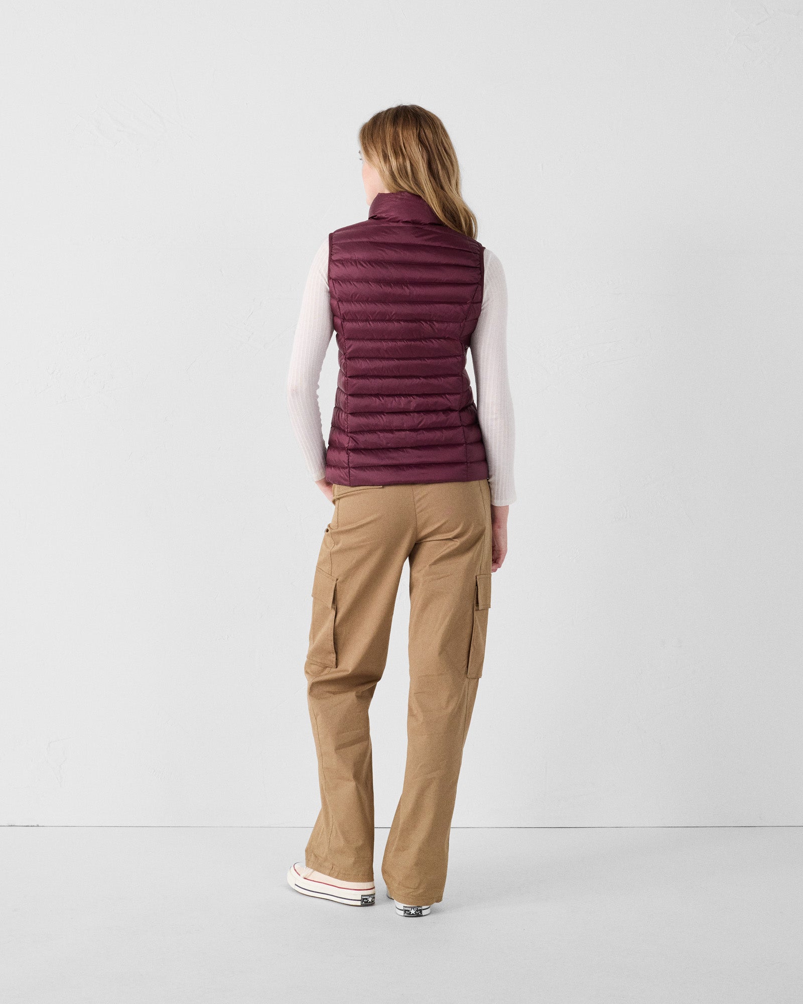 Doudoune légère sans manches Cerise noire Seda