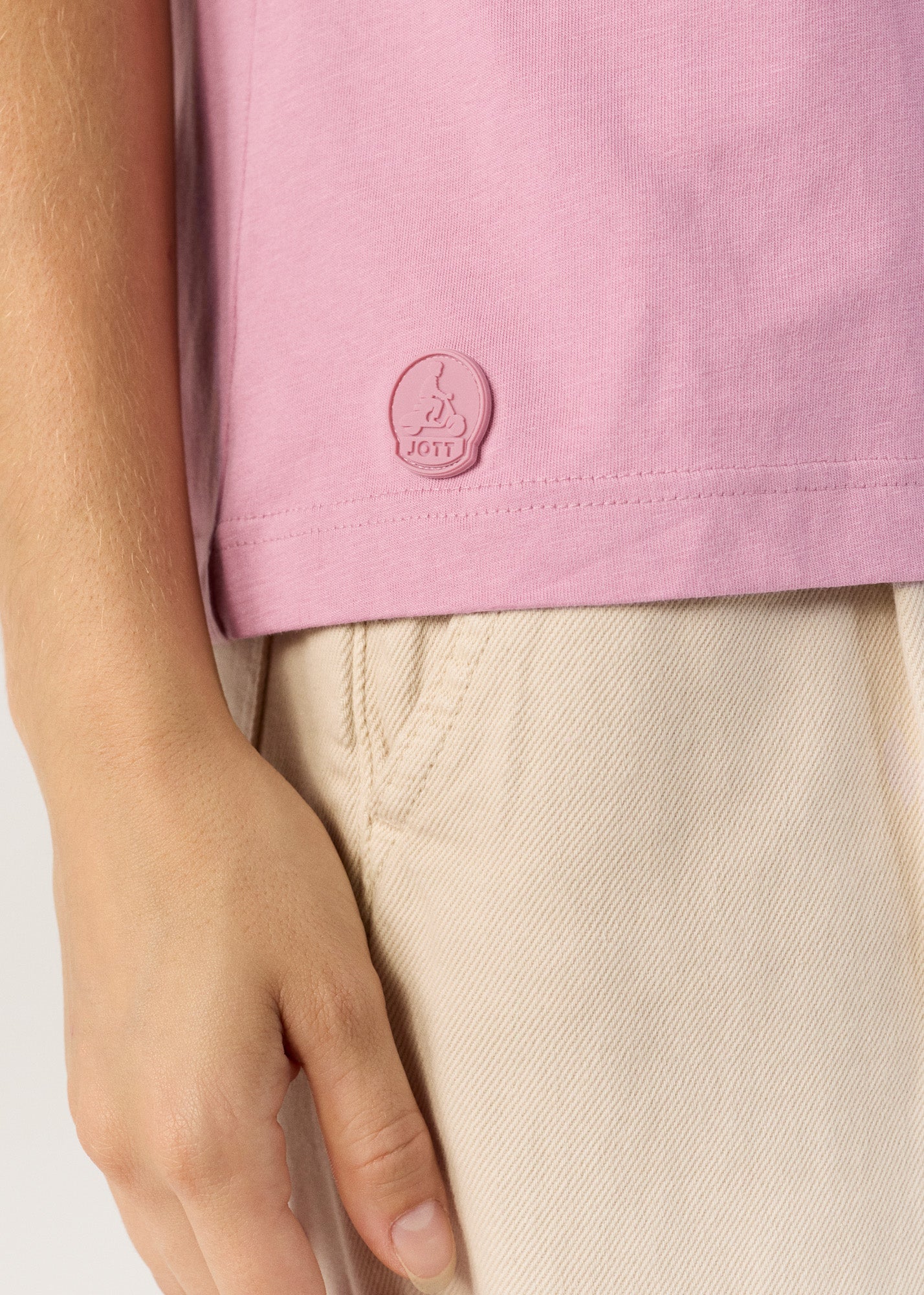 T-Shirt col V Rose antique Sofy