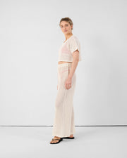 Pantalon en maille de coton Naturel Virginia