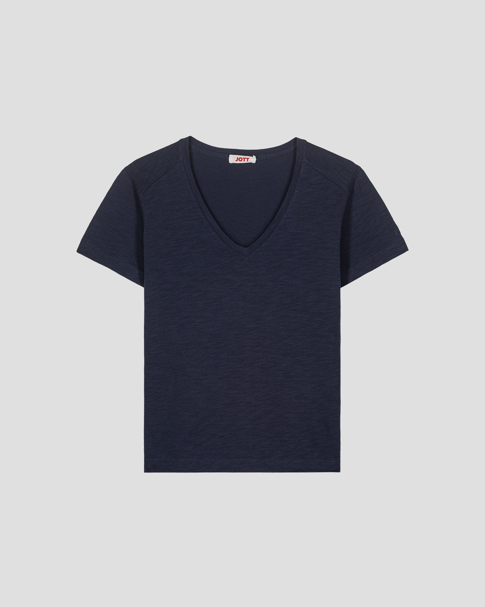 T-shirt col V femme en coton Marine Sonia