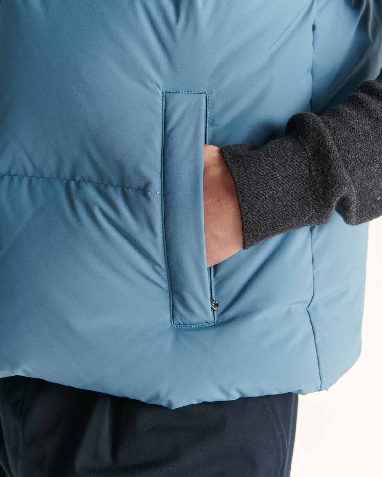 Doudoune bicolore Grand Froid Bleu froid Sakai