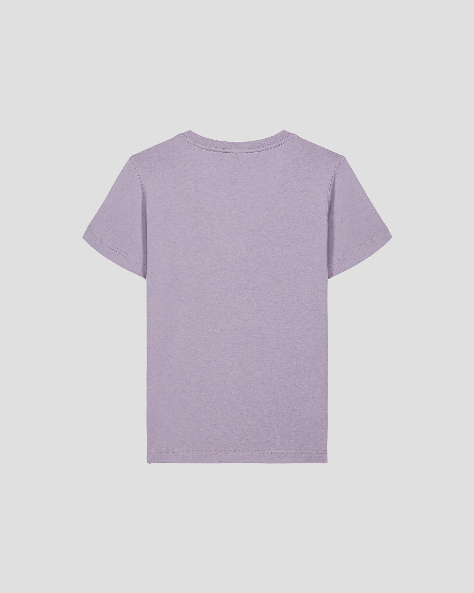 T-shirt uni col V en coton Encens violet Sofia 2.0