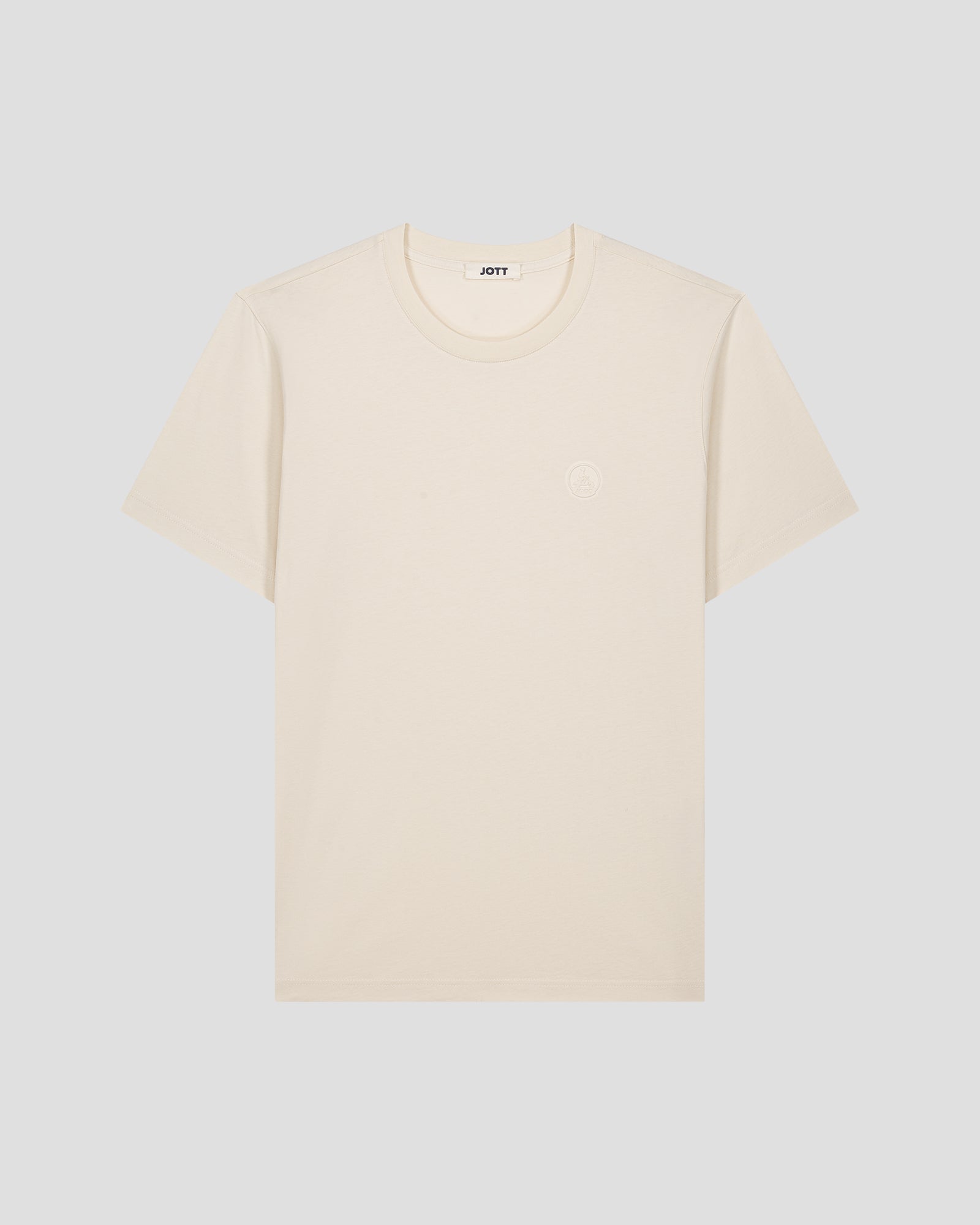 T-shirt à col rond homme en coton Naturel Pedro