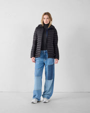 Doudoune mi-longue Noir Claudie