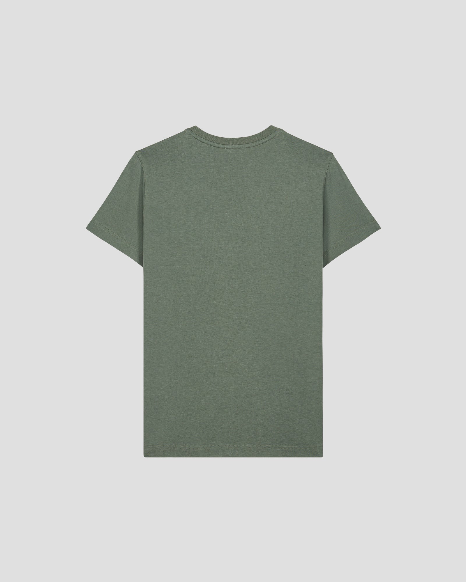 T-shirt uni col V en coton Vert sauge Sofia 2.0