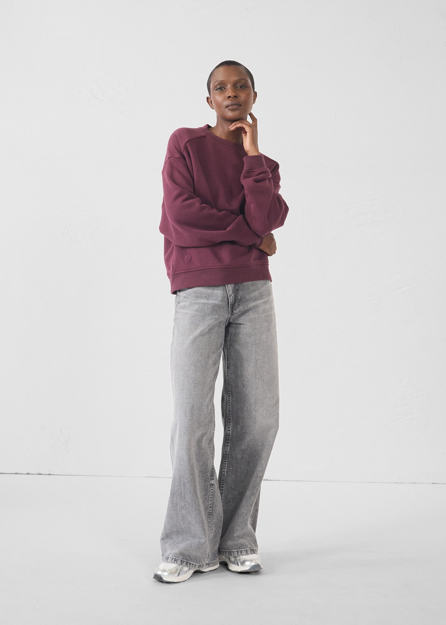 Sweatshirt Cerise noire Marlene