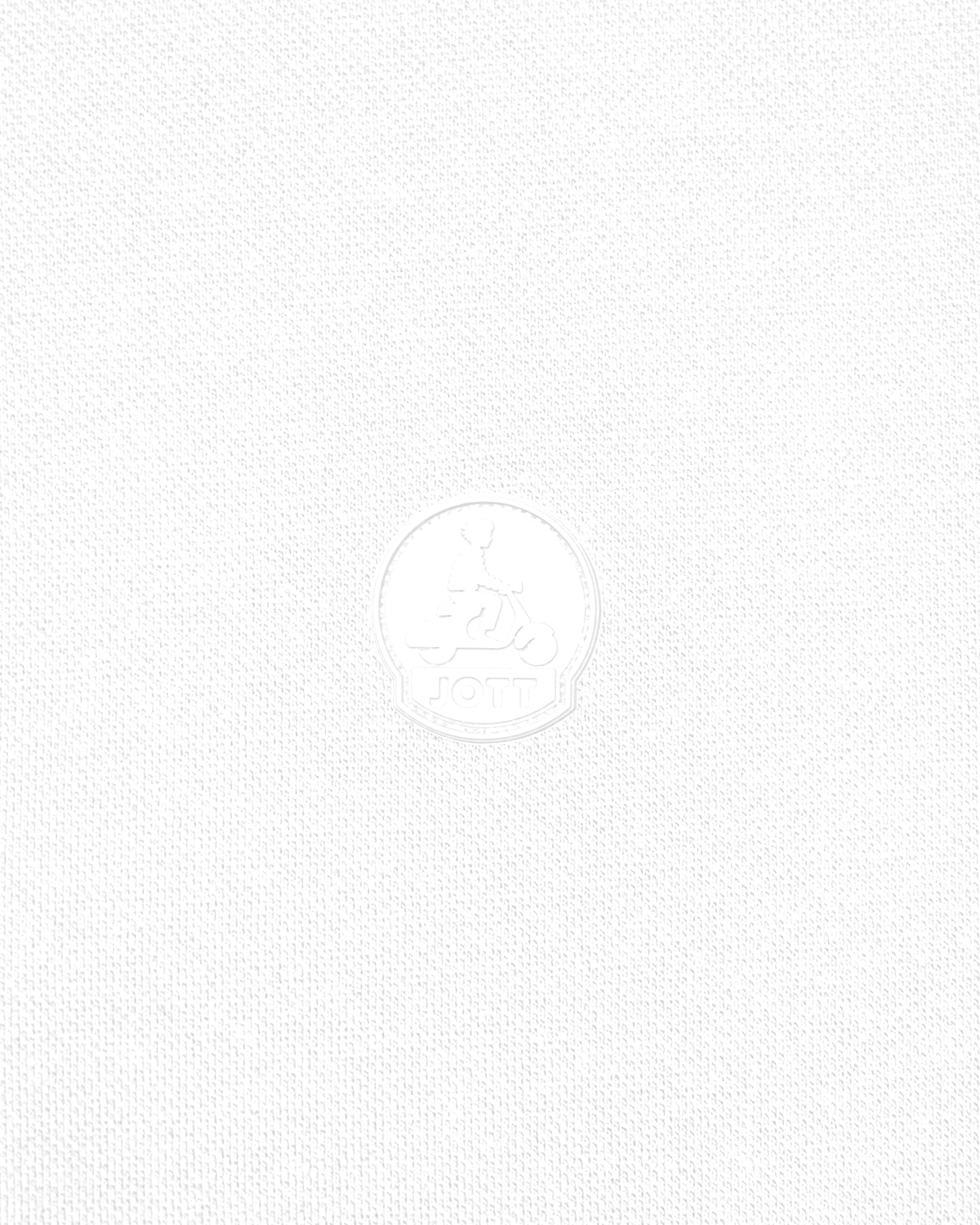 Polo manches longues en coton Blanc Carlos