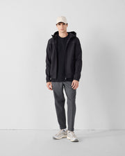 Doudoune bi-matière softshell Noir Paco 2.0