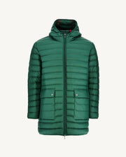 Doudoune longue à capuche Vert foncé Luc