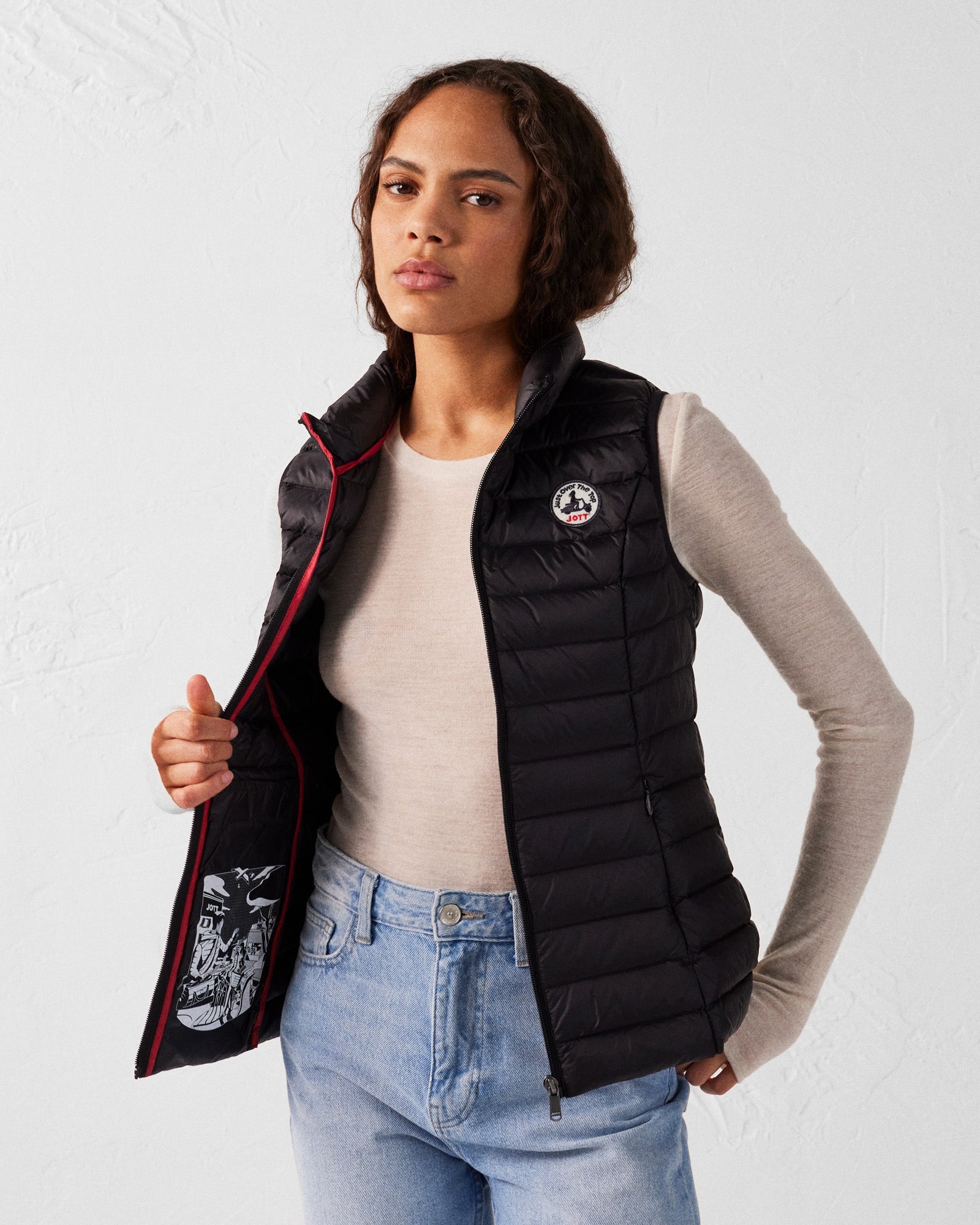 Doudoune légère sans manches Noir Seda