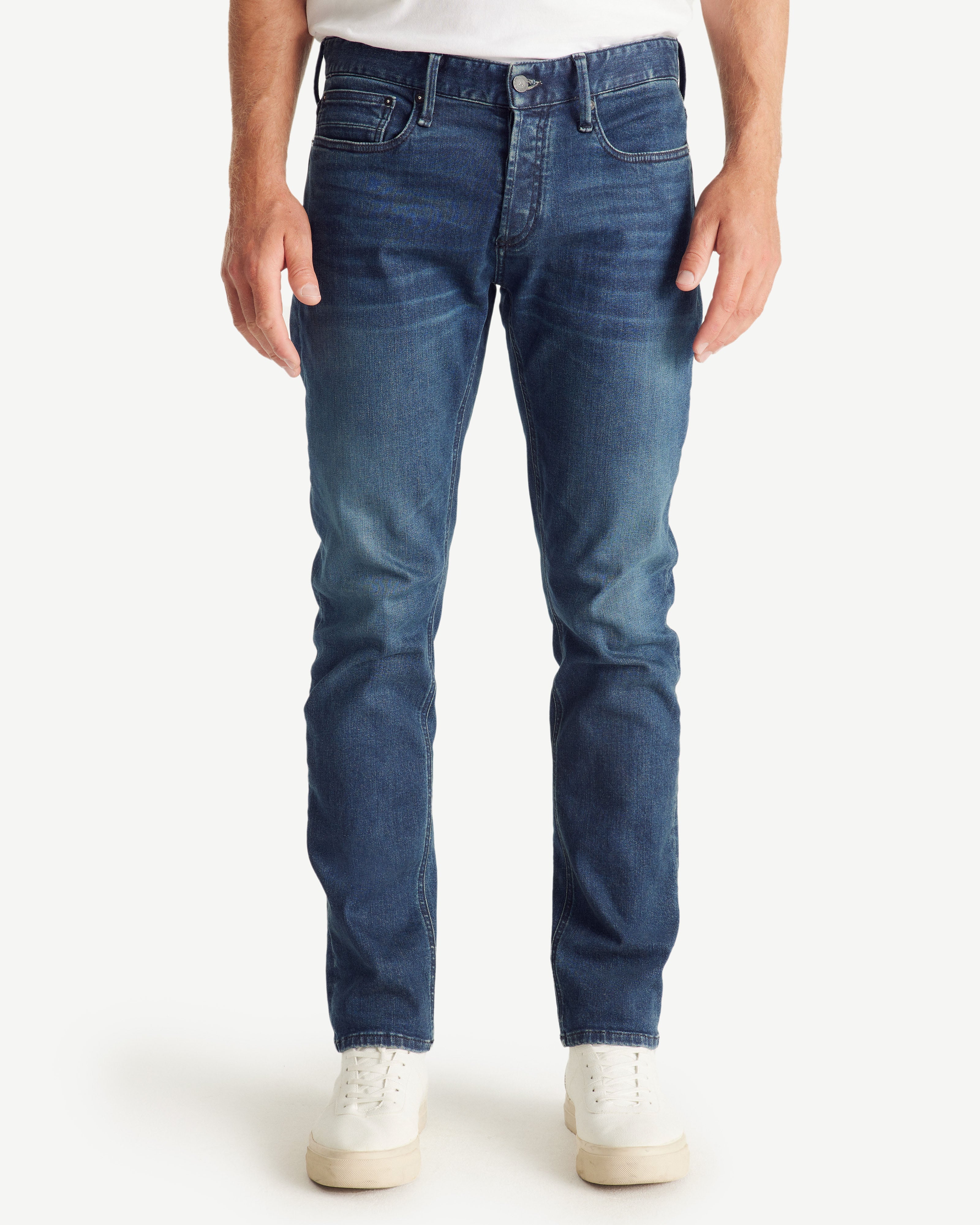 Jean homme coupe slim Bleu moyen Razor JOTT x DENHAM