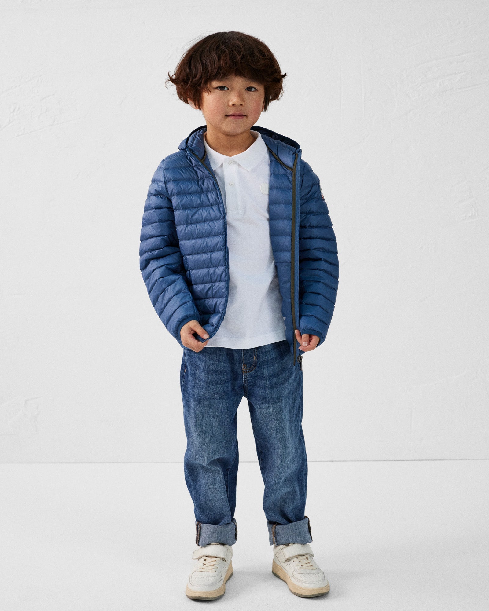 Polo enfant en coton Blanc Ciro