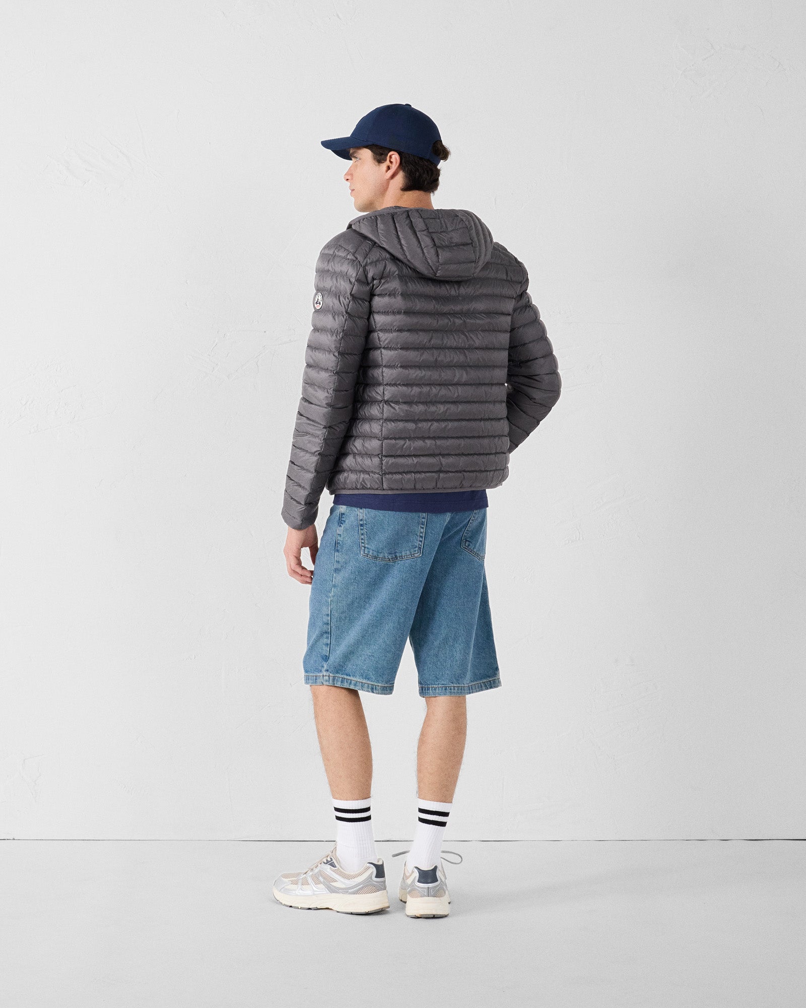 Doudoune légère à capuche Anthracite Nico
