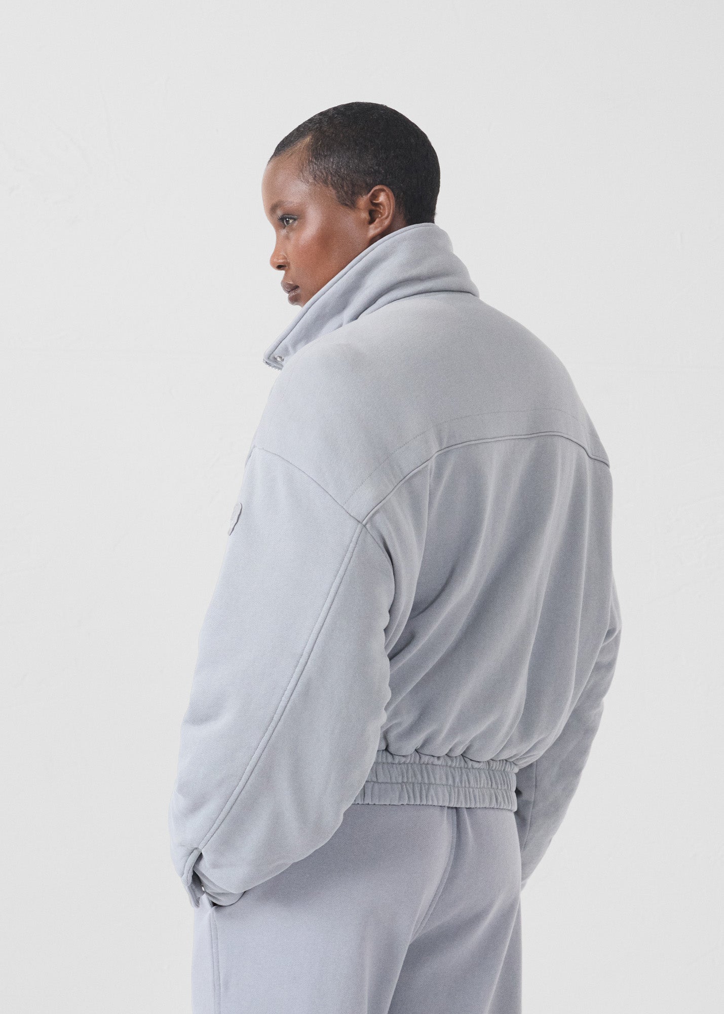 Bomber en jersey Gris souris Dory