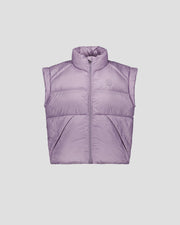 Doudoune courte oversize sans manches Encens violet Lyna